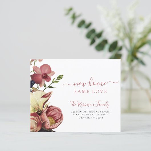 予算フローラエレガントスクリプトの移動告知 (スタンド正面)