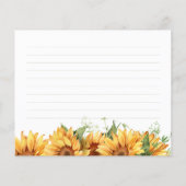 予算フローラエレガントブライダルシャワーレシピカード チラシ (裏面)