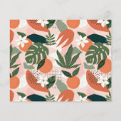 予算フローラオレンジ、ピンク&金ゴールドブライダルシャワー (裏面)