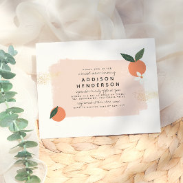 予算フローラオレンジ、ピンク&金ゴールドブライダルシャワー