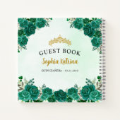 予算フローラグリーンプリンセスキンセアニェラゲストブック ノートブック (裏面)