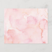 予算フローラグリーンリーバーチャルベビーシャワー招待状 (裏面)