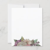 予算フローラシック引っ越し祝いパーティーパーティの招待状 (裏面)