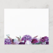 予算フローラスクリプトブライダルシャワー招待 (裏面)