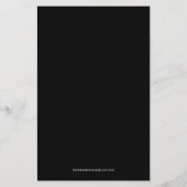 予算フローラスケッチブライダルシャワー招待状 (裏面)