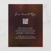 予算フローラスプレンダーQRコード結婚式招待状 (裏面)