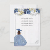 予算フローラダスティブルーシルバーチャラキンセアニェラ ノートカード (裏面)