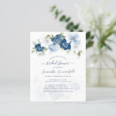 予算フローラダスティブルーブライダルシャワー招待状 (スタンド正面)