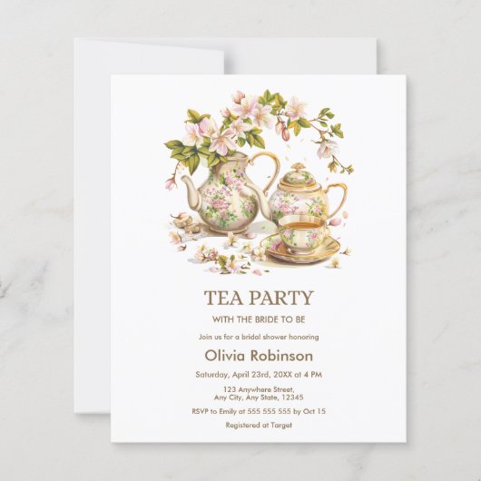 予算フローラティーパーティーブライダルシャワー (正面)