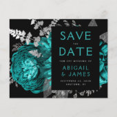 予算フローラティール(緑がかった色)ブルーシルバー日付を保存 (正面)