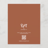 予算フローラテラコッタオールインワン招待状 (裏面)