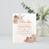 予算フローラテラコッタボホブライダルシャワー招待状 (スタンド正面)