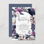 予算フローラハロウィーンベビーは醸造シャワー ノートカード (正面/裏面)