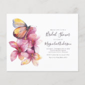 予算フローラバタフライブライダルシャワー招待 (正面)