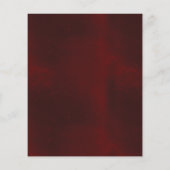 予算フローラバーガンディブライダルシャワー招待状 チラシ (裏面)