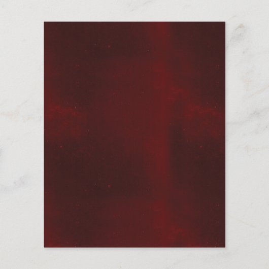 予算フローラバーガンディブライダルシャワー招待状 チラシ (裏面)