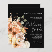 予算フローラパンプキンスクリプトハローウィンパーティブラック (正面/裏面)