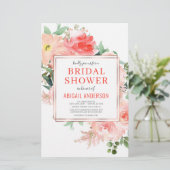 予算フローラピーチブライダルシャワー招待 (スタンド正面)