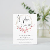予算フローラフレームブライダルシャワー招待状 (スタンド正面)