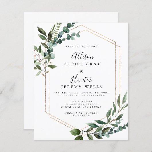 予算フローラフレーム日付の保存 (正面/裏面)