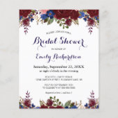 予算フローラブライダルシャワー招待 (正面)