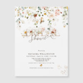 予算フローラブライダルシャワー磁気招待状 (正面)