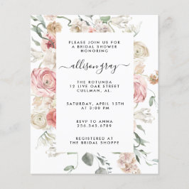 予算フローラブライダル招待状 |アナベス・フライヤー チラシ