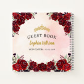 予算フローラブルゴーニュ金ゴールドキンセアニェラゲストブック ノートブック (裏面)