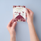 予算フローラブルゴーニュQRコードキンセアニェラ チラシ (手)