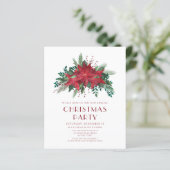 予算フローラポインセチアクリスマスパーティー招待状 (スタンド正面)