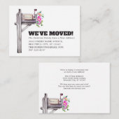 予算フローラメールボックスの新しいホーム移行のお知らせ ノートカード (正面/裏面)