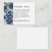 予算フローラモダン悔やみや弔慰葬儀 ノートカード (正面/裏面)