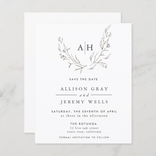 予算フローラモノグラムDAteの保存 (正面/裏面)