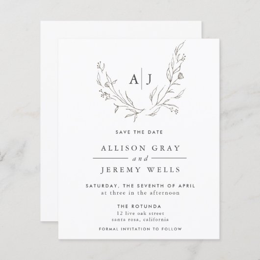 予算フローラモノグラムDAteの保存 (正面/裏面)