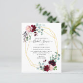 予算フローラユーカリプトゥスブライダルシャワー招待 (スタンド正面)