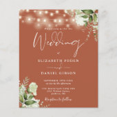 予算フローラライツテラコッタ結婚式招待状 (正面)