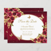 予算フローラレッド金ゴールドバタフライキンセアニェラ (正面/裏面)