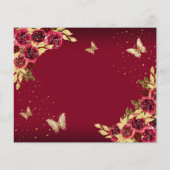 予算フローラレッド金ゴールドバタフライキンセアニェラ (裏面)