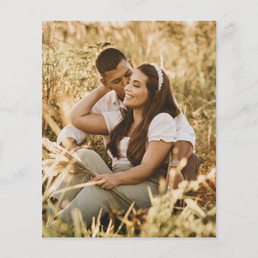 予算フローラワイルドフラワーズブライダルシャワー招待 (裏面)