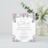 予算フローラワイルドフラワー結婚式招待状 (スタンド正面)