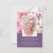 予算フローラ写真葬儀悔やみや弔慰感謝してい ノートカード (正面)