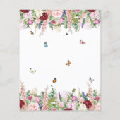 予算フローラ婚約パーティ招待状 (裏面)