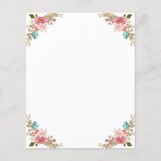 予算フローラ宗教クロスイースターブランチ招待状 (裏面)