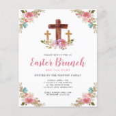 予算フローラ宗教クロスイースターブランチ招待状 (正面)