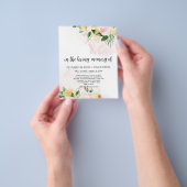 予算フローラ悔やみや弔慰メモリアルサンキューカード。 チラシ (手)