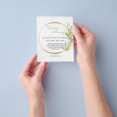 予算フローラ悔やみや弔慰メモリアルサンキューカード。蛍光 チラシ (手)