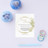 予算フローラ悔やみや弔慰メモリアルサンキューカード。蛍光 チラシ (シングル)