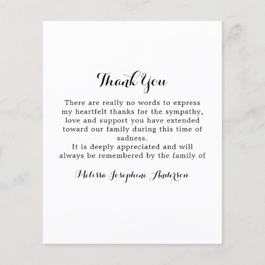 予算フローラ悔やみや弔慰写真葬式 (裏面)