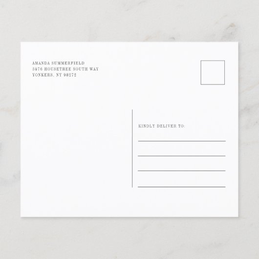 予算フローラ新しい自宅住所の引越し案内 (裏面)