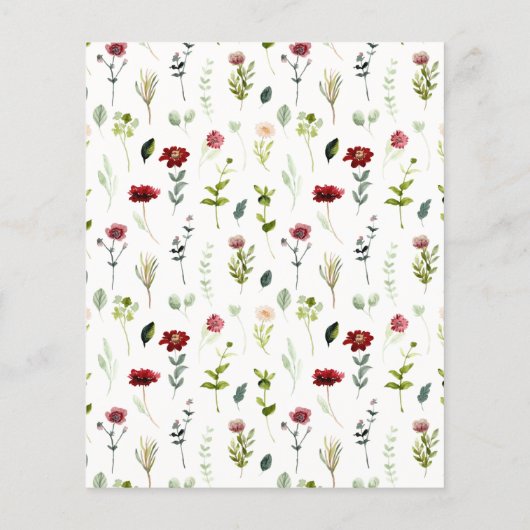 予算フローラ時間の茶のブライダルシャワー (裏面)